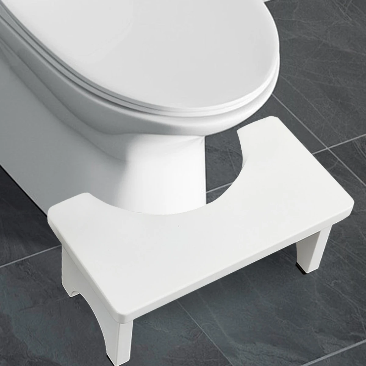 Robuster tragbarer Bambus-Toiletten-Hockhocker für Erwachsene, breit und stabil, Badezimmer-Töpfchenhocker, einfach zu bedienen und zu reinigen, tragbares Design