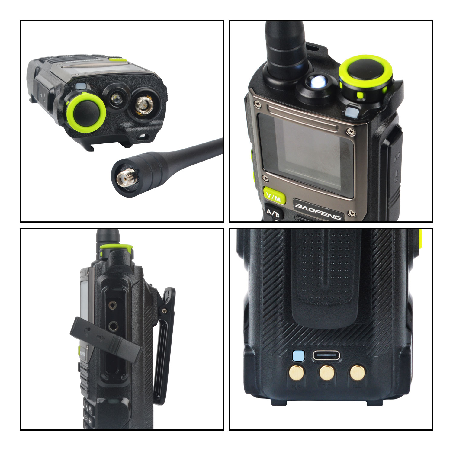 K61PRO Baofeng Air Band Walkie Talkie 65-600MHz 640Ch Scrambler Dual นาฬิกาความถี่กวาดสมัครเล่น FM VOX K61 Pro GMRS Two Way วิทยุ