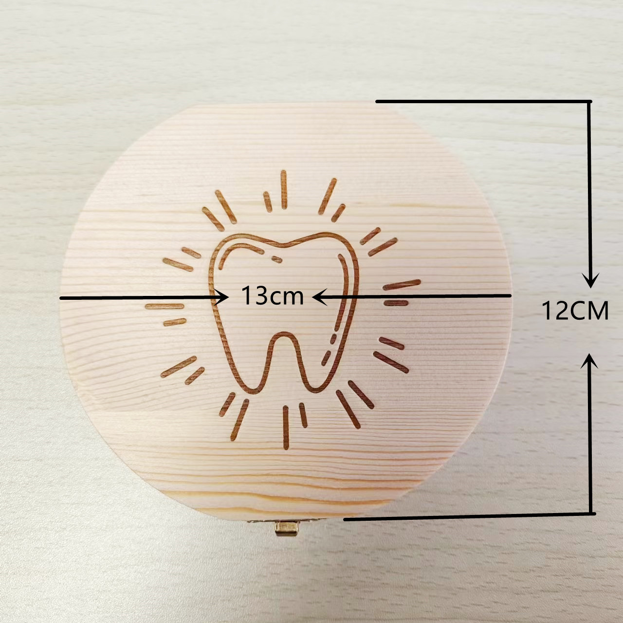 Деревянная коробка для зубов в английском стиле для мальчиков и девочек
