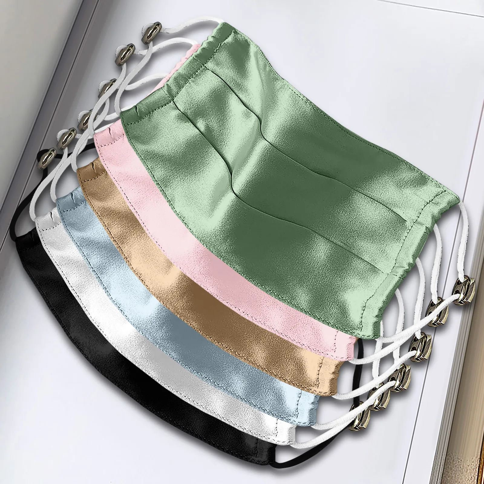 Summer New Ultra-Thin Three-Layer Protective Design Silk Mask Long-Wear Adjustable Comfortable Mask Personal Fashion Mask