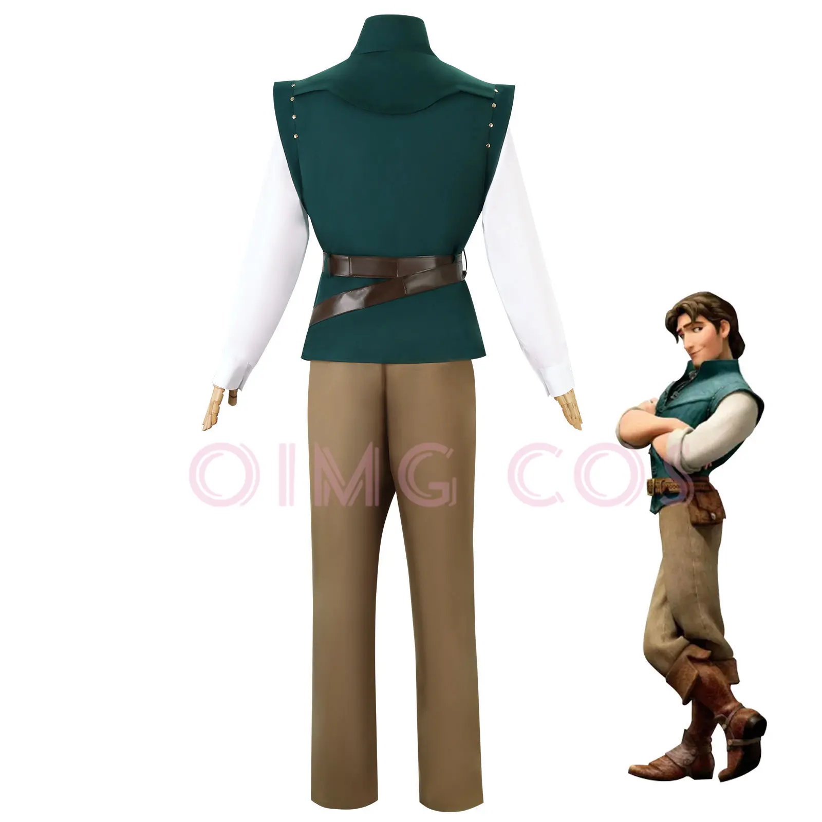 Flynn Rider Cosplay Adulto Carnaval Uniforme Halloween Anime Trajes de Halloween