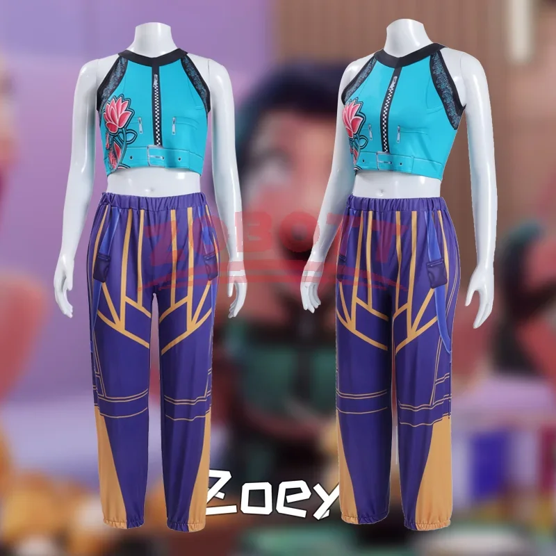 Disfraz de Kpop para niños, cazadores de demonios, Rumi Zoey Mira, disfraz de Huntrix para niñas, grupo de ropa, ídolo, juego de rol, traje de Carnaval de Halloween