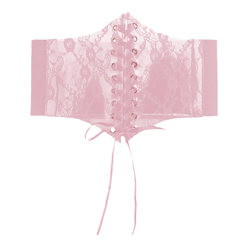 Moldeadores de cuerpo para mujer, cinturón de cintura con cordones, corsé, cinturón, Tops debajo del busto, corsé sin tirantes, corpiño de malla transparente, cinturón ancho