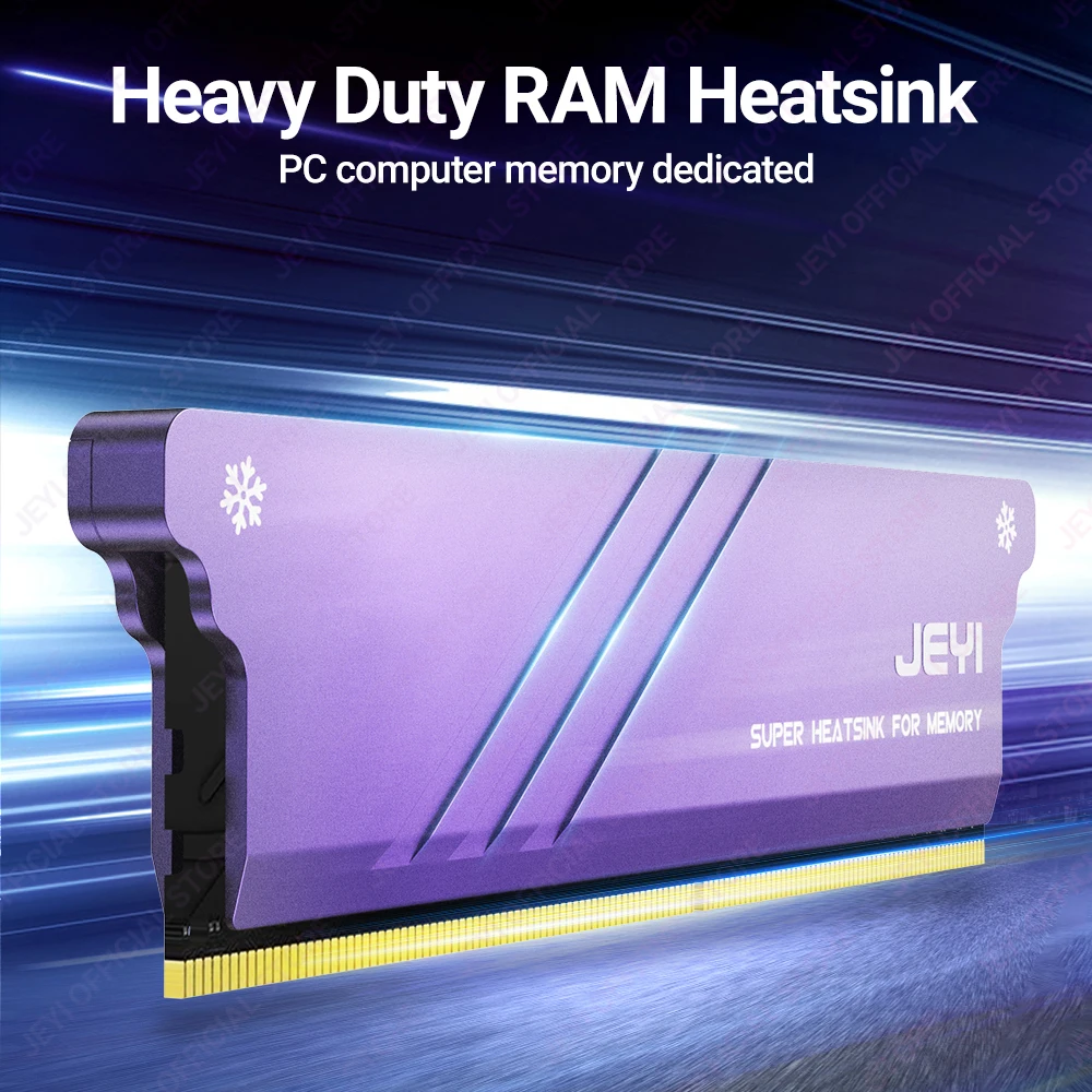 JEYI Speicher RAM-Kühlkörper mit Wärmeleitpads, Desktop-RAM-Kühler DDR-Strahlungsableitung für PC DIY DDR2 DDR3 DDR4 DDR5