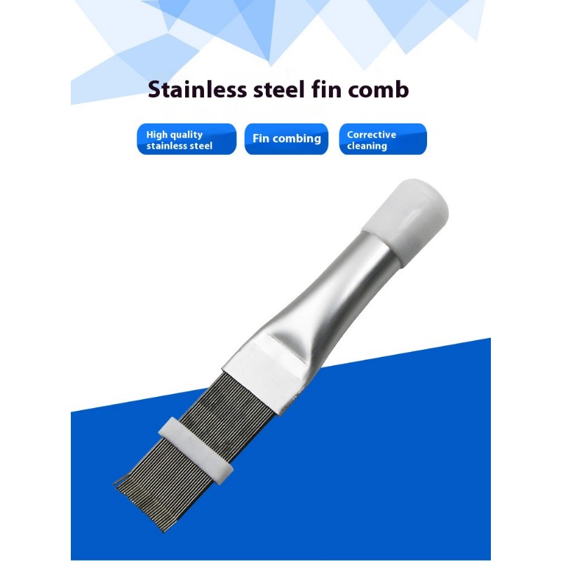 Roestvrijstalen Condensor Radiator Fin Borstelreiniger Airconditioner Fin Reinigingskam Reparatie Tool Coil Kam Huishoudelijke Reiniging