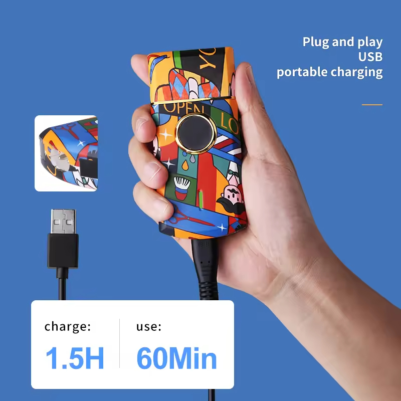 Kemei Ricaricabile Modello Graffiti Tagliacapelli Elettrico Professionale Barbiere Trimmer Uomo Rasoio Km-MAX2092 KM-MAX5090 KM-RS7098