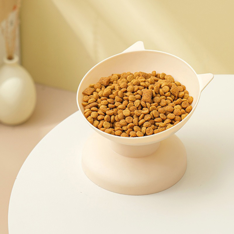 Tigelas de água para alimentação de cães e gatos populares, tigelas de boca inclinada com pés altos, design científico de suprimentos para animais de estimação