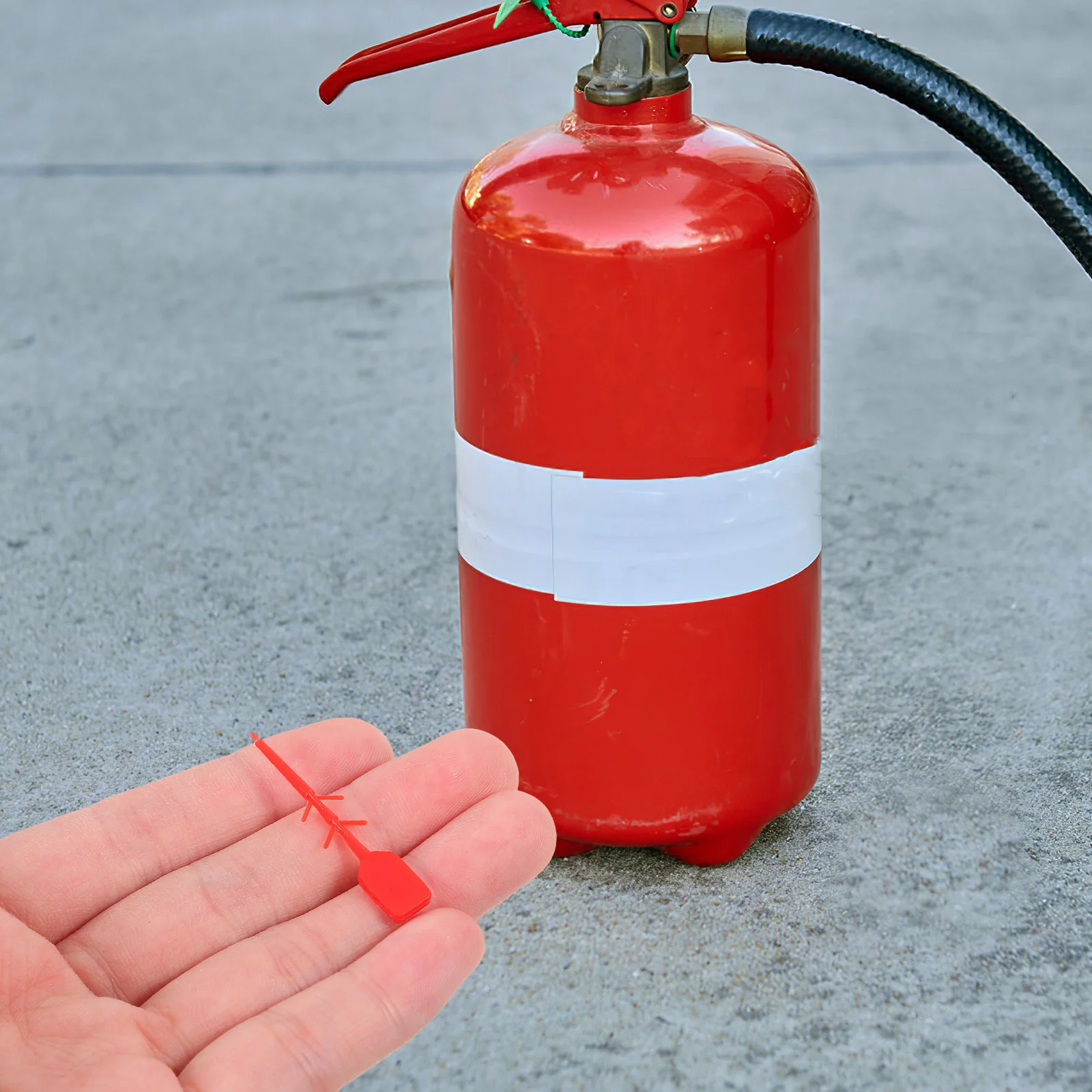 1000 Pcs Fire Extinguisher Accessories Plastic Security Seal Hooks Holder Pin Concentric Reducer Tube for Tamper Seals Car Kit