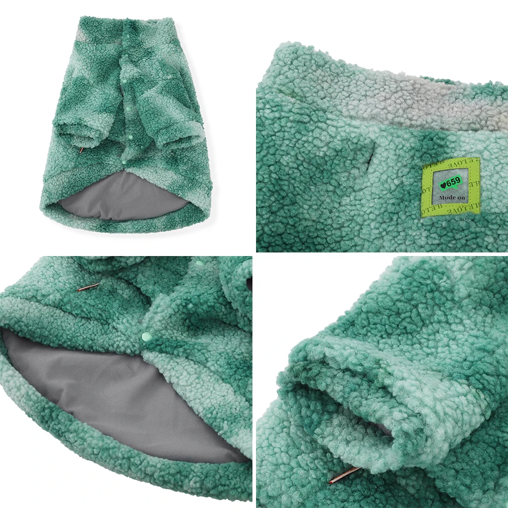 HOOPET 3XL-7XL Mùa Đông Dày Lớn Quần Áo Cho Chó Con Cừu Len Áo Khoác Trung Chó Lớn Chống Gió Phối Phụ Kiện Dành Cho Thú Cưng