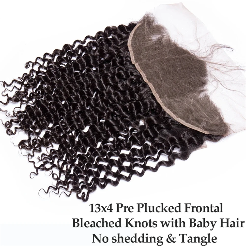 28 30 32 polegadas pacotes de onda profunda com frontal 13x4 hd rendas pacotes de cabelo remy brasileiro para preto feminino fechamento de renda com pacote
