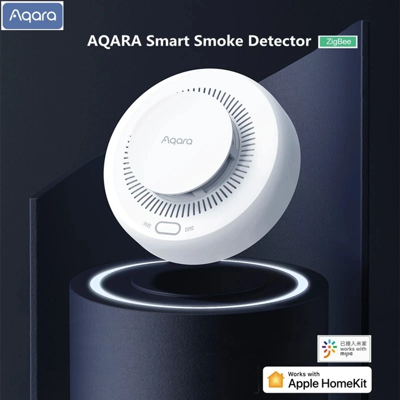 Aqara Smoke Detector Sensor Fire Alarm Zigbee 3.0 Monitor Sound Alert Home Security APP Works with Xiaomi Mi home Homekit