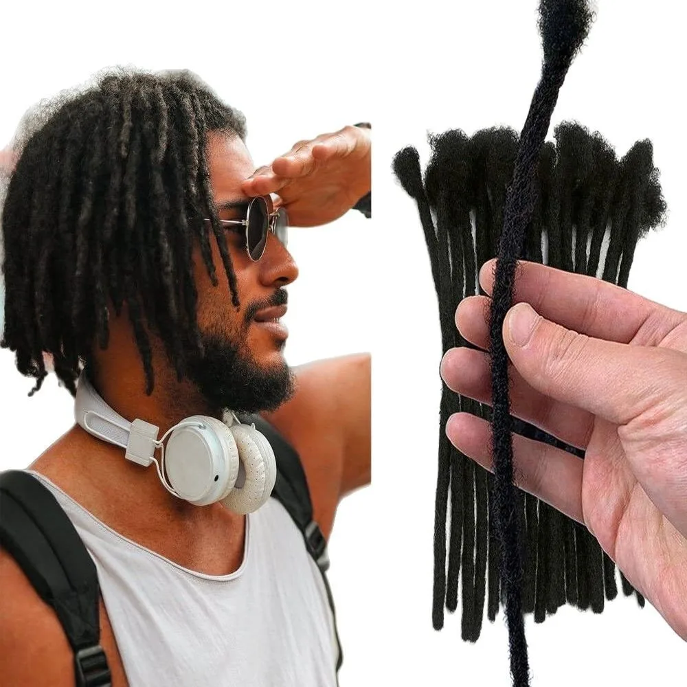 0.6 cm 100% Extensions de cheveux humains Dreadlock T1B/27/30/99j Extensions Loc cheveux humains Extensions Loc permanentes cheveux humains