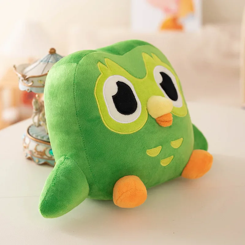 สีเขียวนกฮูกตุ๊กตาของเล่นตุ๊กตานุ่มตุ๊กตานกฮูกอ้วน Plushie น่ารักการ์ตูนสัตว์ตุ๊กตาหมอนตกแต่งห้องของขวัญของเล่นสําหรับเด็กผู้ใหญ่