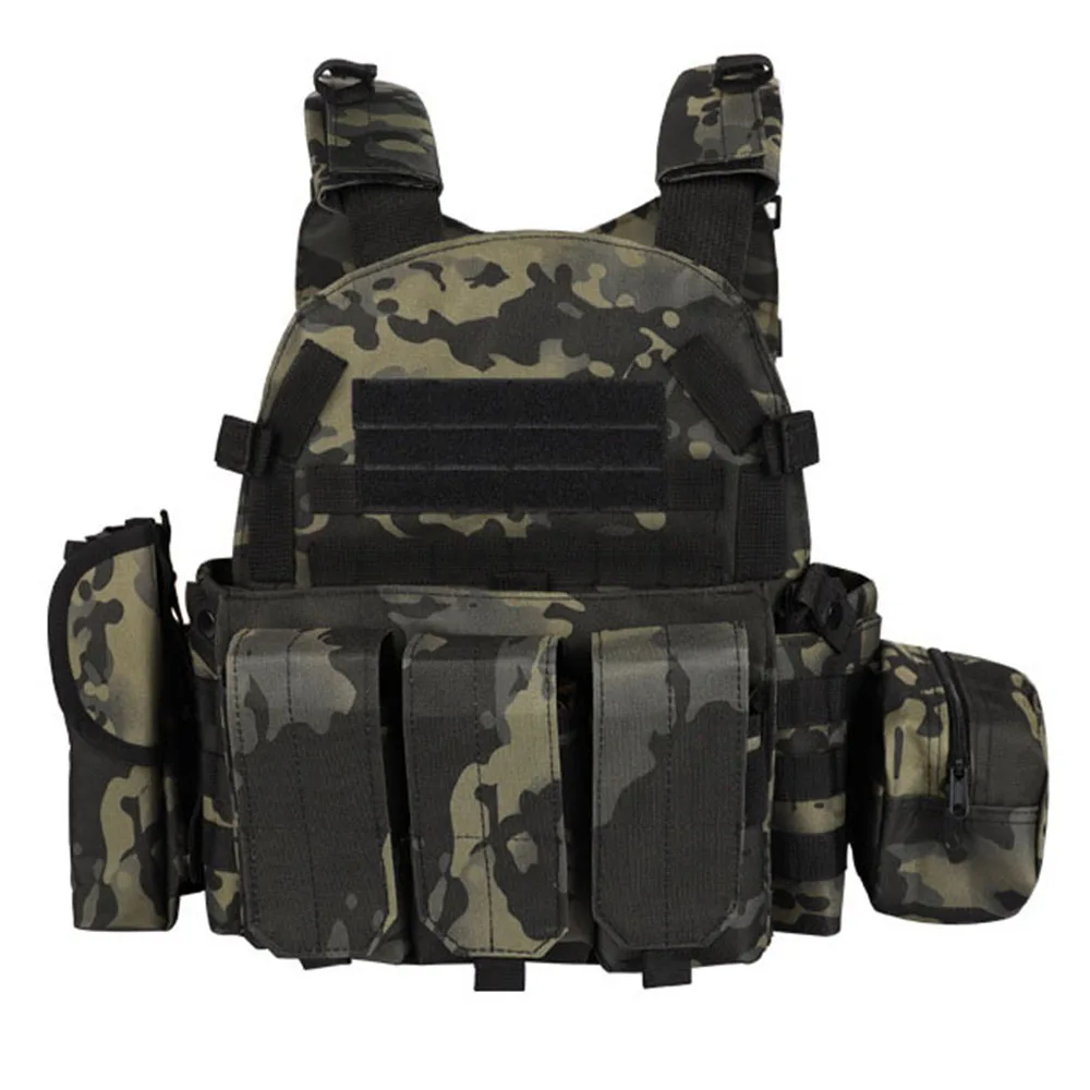 Männer Nylon Taktische Weste Outdoor CS Körper Rüstung Jagd Männer Kampf Camo Militär Armee Weste Träger Airsoft Zubehör