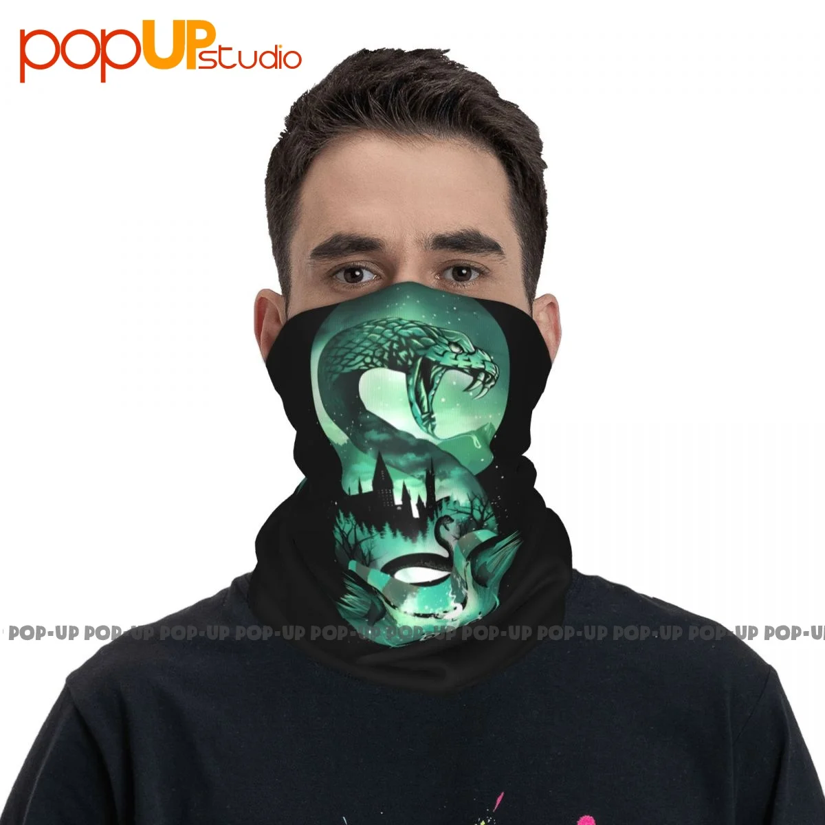 Haus von Slytherin Viper Hals Gamasche Bandana Schal Gesichts maske