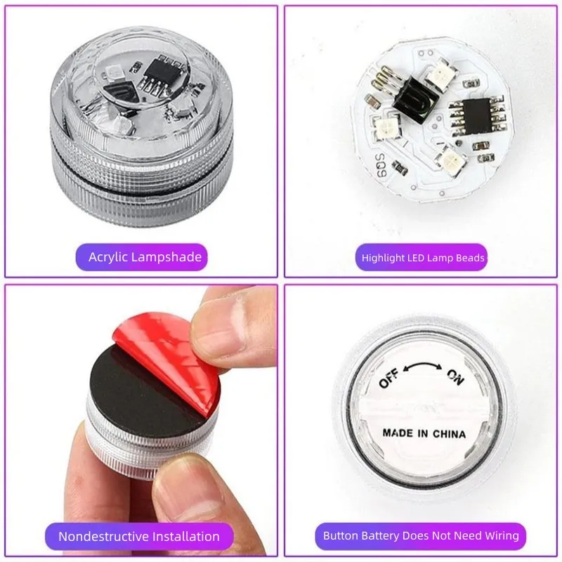 Control remoto inteligente inalámbrico LED noche Iight IP67 atmósfera del hogar impermeable, sala de juegos, decoración DIY, vida útil larga