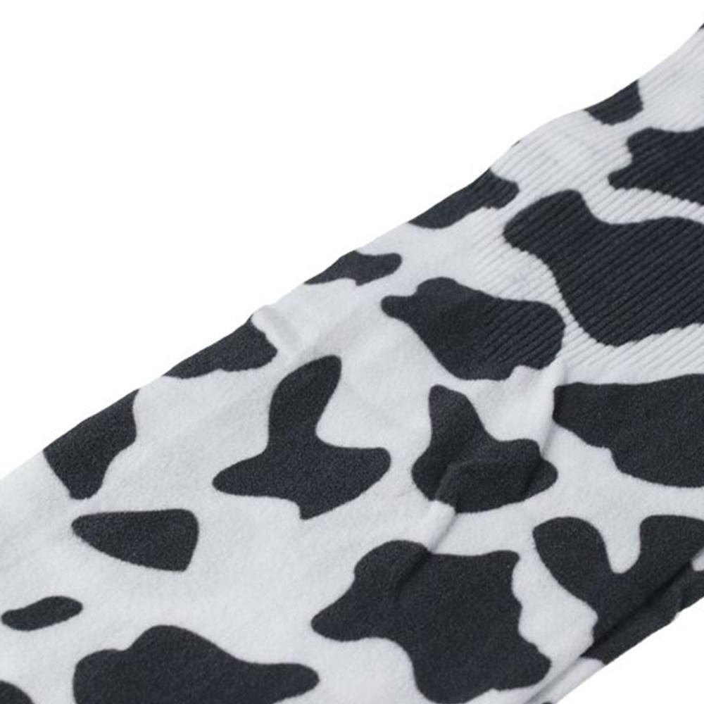 Dacron mangas de seda de hielo, cubierta portátil con patrón de vaca, mangas finas sueltas de hielo, protección resistente a los rayos UV, para exteriores, 1 par