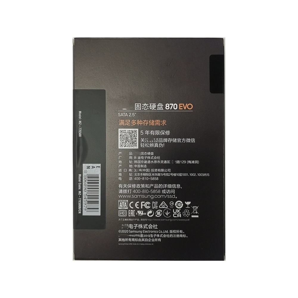 SSD 870 EVO Solid State Drive 250 GB 500 GB 1 TB Laptop PC Desktop 2.5-inch SATA Interface VOOR SAMSUNG