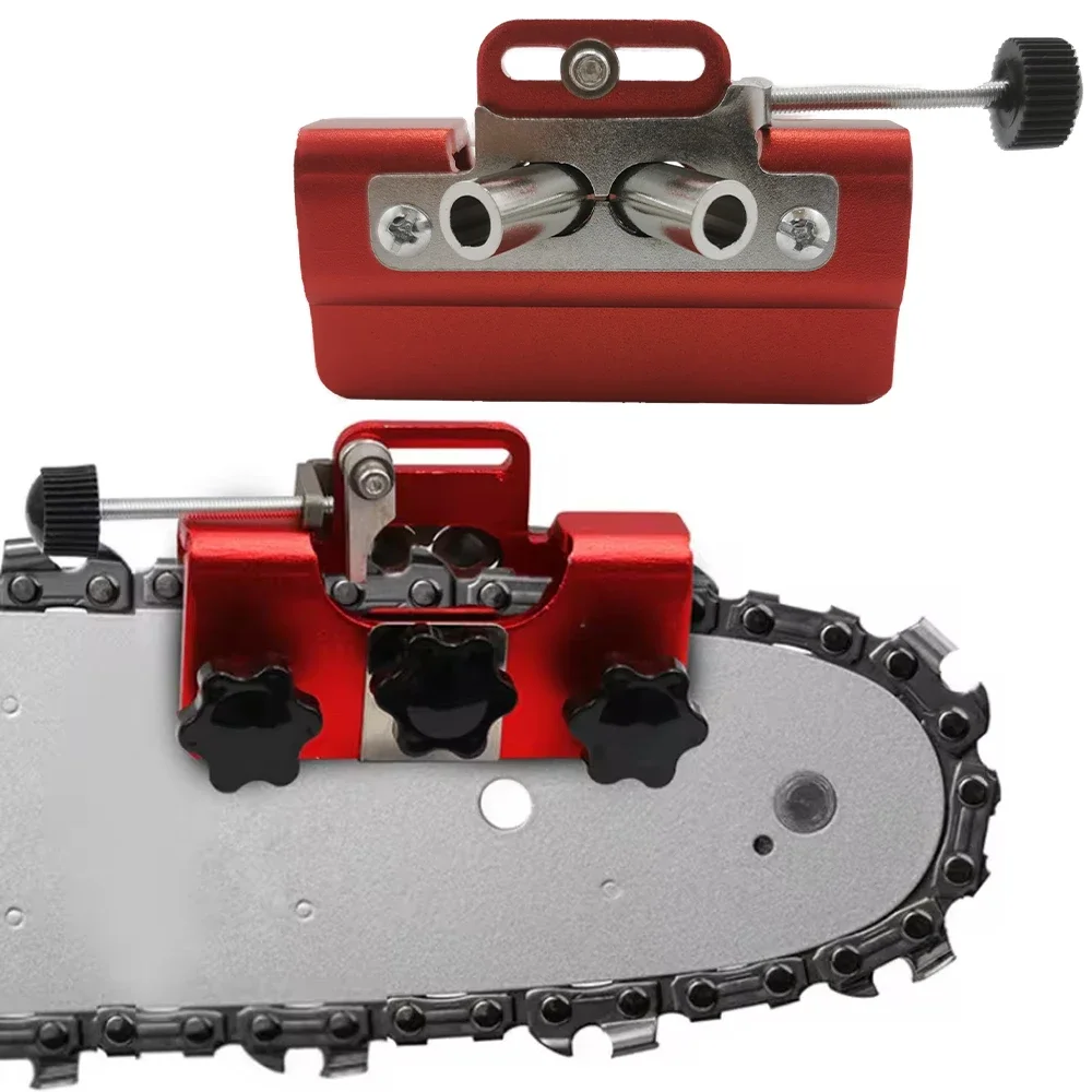 Afiladores de sierra de cadena portátiles, Kit de afilado de cadena de motosierra, carpintería con piedras de molienda, herramienta amoladora de motosierra eléctrica