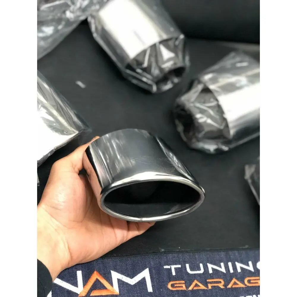 1 Buah Ujung Knalpot Universal Sistem Ujung Pipa Knalpot Mobil Baja Tahan Karat untuk Semua Mobil Kualitas Tinggi