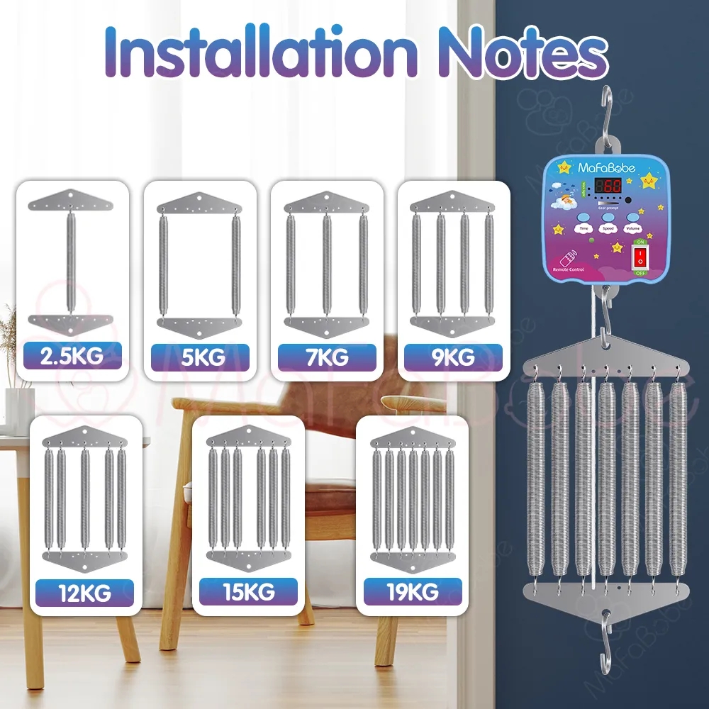 Electronic Baby Cradle Automatic Electric Baby Cradle Spring Elektrik Baby With Remote Control And Sarong Set