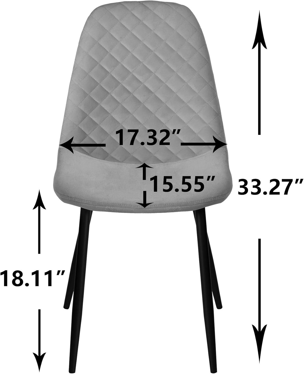 Suede Dining Chairs Set of 2 Brown Dining Chairs Upholstered Seat with Matte Metal Legs for Dressing Lounge Dining Room