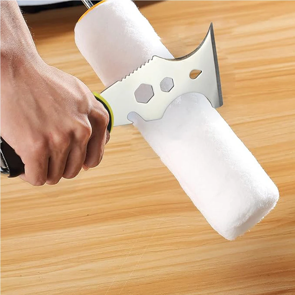 15-In-1 Multiใช้Putty KnifeสีสแตนเลสScraperเครื่องมือวอลล์เปเปอร์เปิดทําความสะอาดลูกกลิ้งสีบ้านDIY