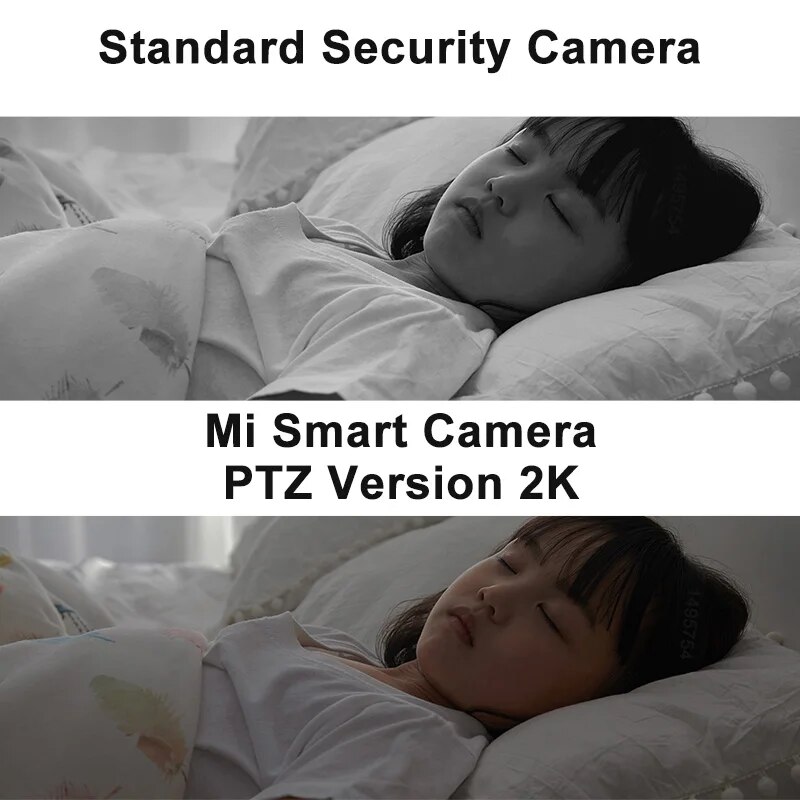 ξAO 360° ° Smart Home Sicherheitskamera PTZ 2K Babyphone 1296x2304P AI Panoramakamera HD Nachtsicht Webcam Funktioniert mit Xiaomi