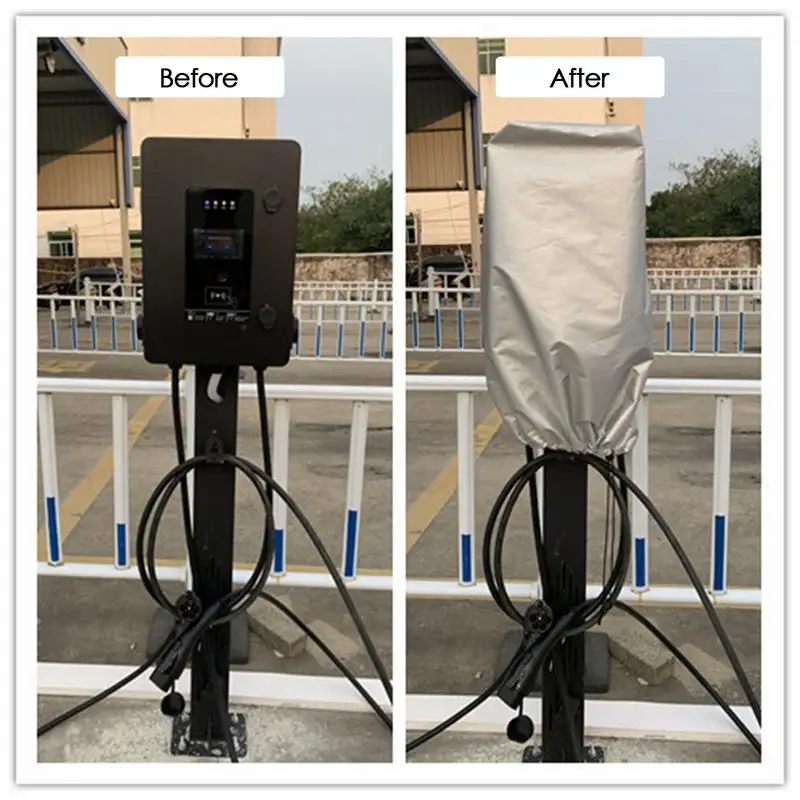 Puerto de enchufe para cargador EV, cubierta de protección UV para lluvia y sol para estación de carga de coche eléctrico, cubierta impermeable para exteriores a prueba de polvo y lluvia