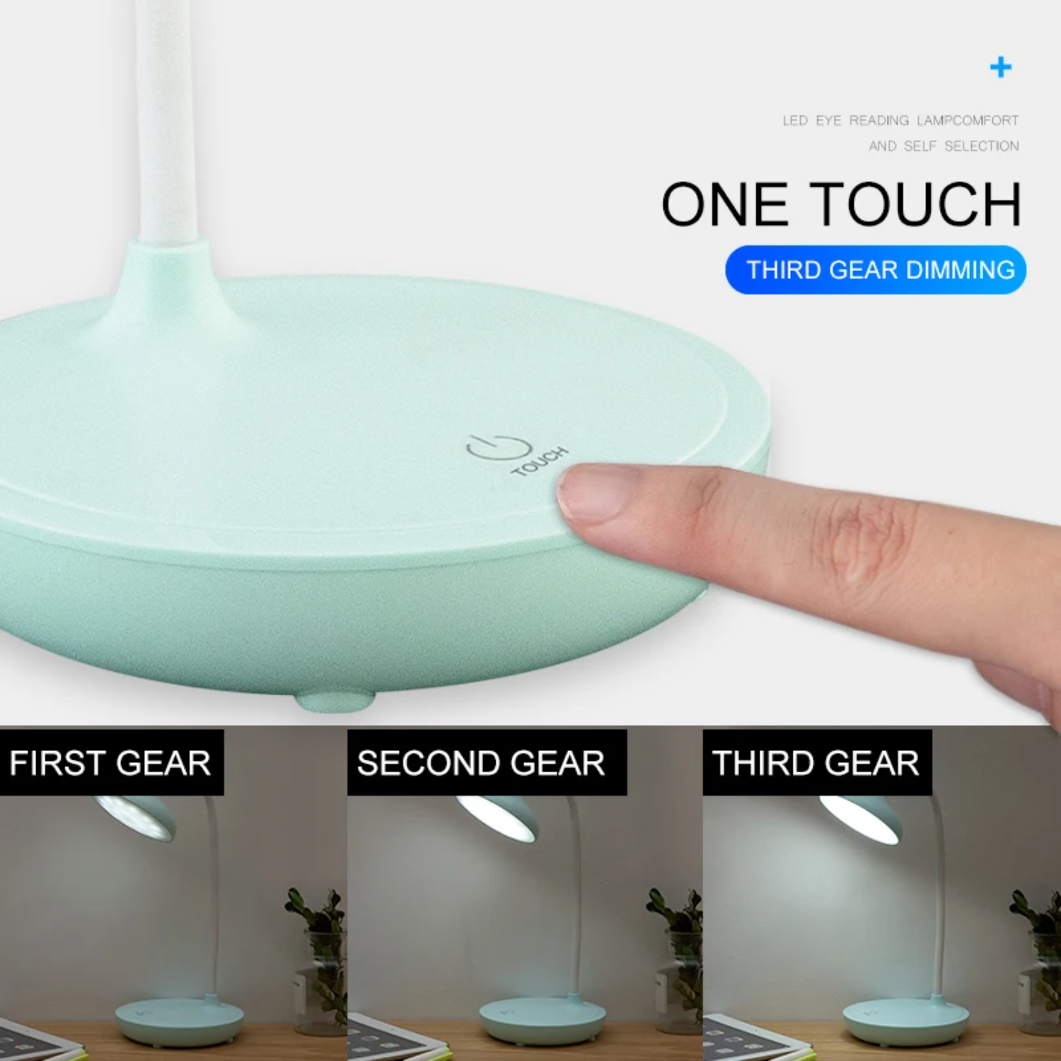 Luz de mesa dormitório quarto leitura acampamento led recarregável proteção para os olhos atacado sala estar quente dobrável
