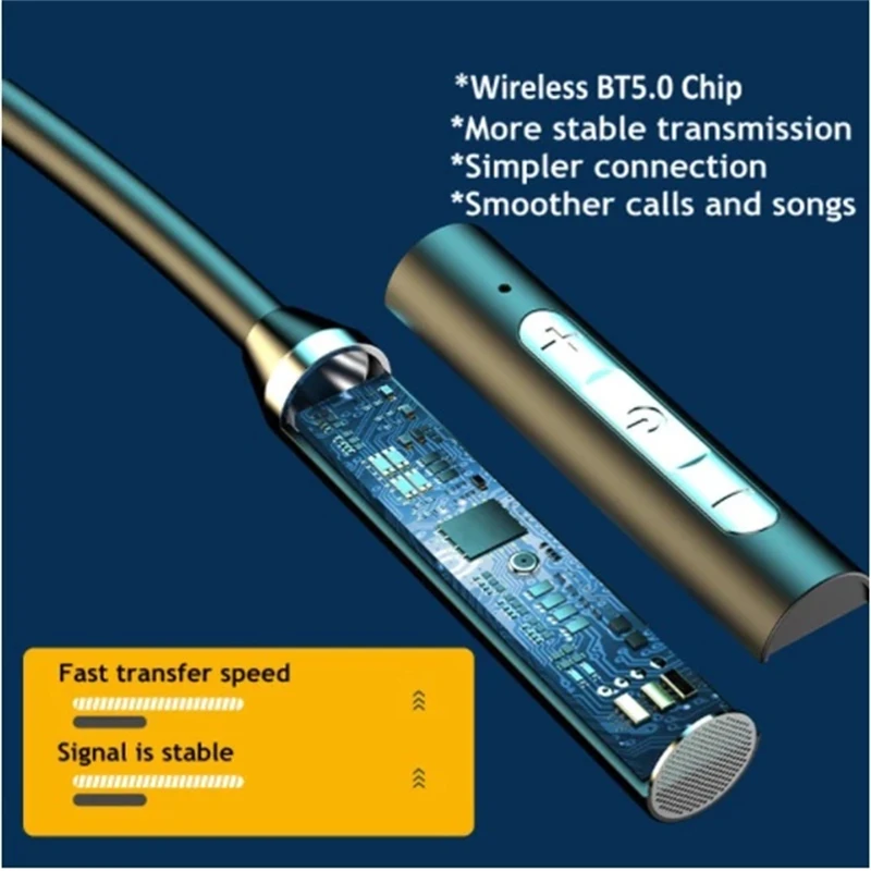 Bluetooth Kopfhörer Drahtlose Kopfhörer Magnetische HIFI Sport Neckband Neck-hängende TWS Ohrhörer Drahtlose Blutooth Headset Spiel