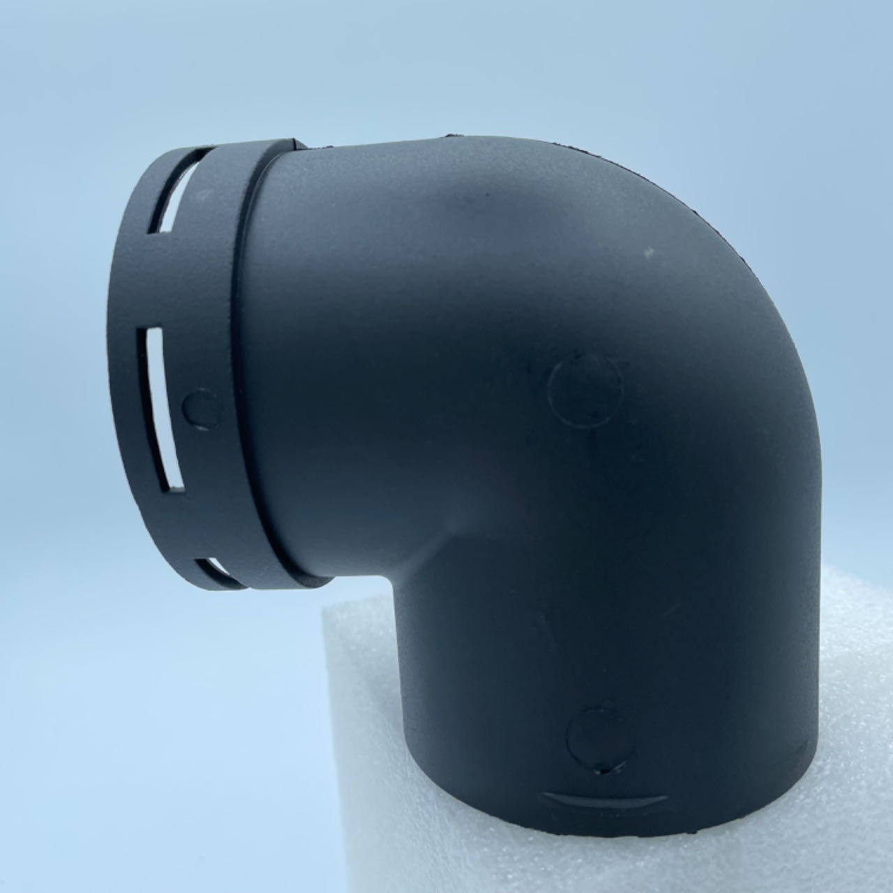 75 ミリメートルパーキングヒーター温風ダクトパイプエルボ出口コネクタ黒プラスチック交換アクセサリー車のトラックバンキャンピングカー用