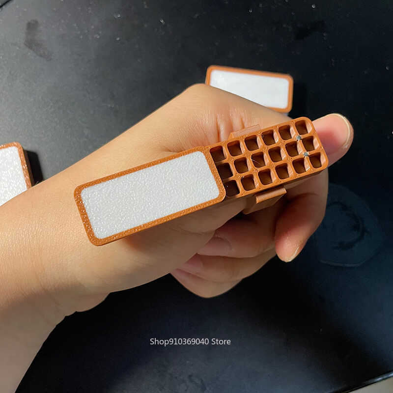 Mini paleta de acuarela portátil, caja de pigmento de anillo de rejilla 8/18, estudiante, artista, boceto de viaje, suministros de arte para pintura de uñas