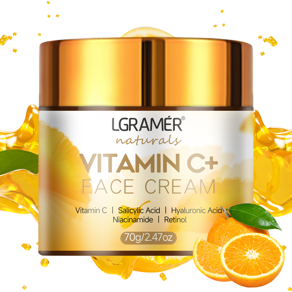 Vitamina c creme facial retinol suave rugas hidratante endurecimento hialurônico clareamento reparação suave cuidados com a pele creme de clareamento