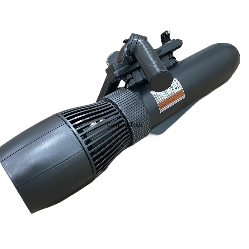 CAMORO 700W Propulsor subacuático con tablero Sup y soporte, hélice de buceo para correr 2H Scooter submarino para buceo en piscina