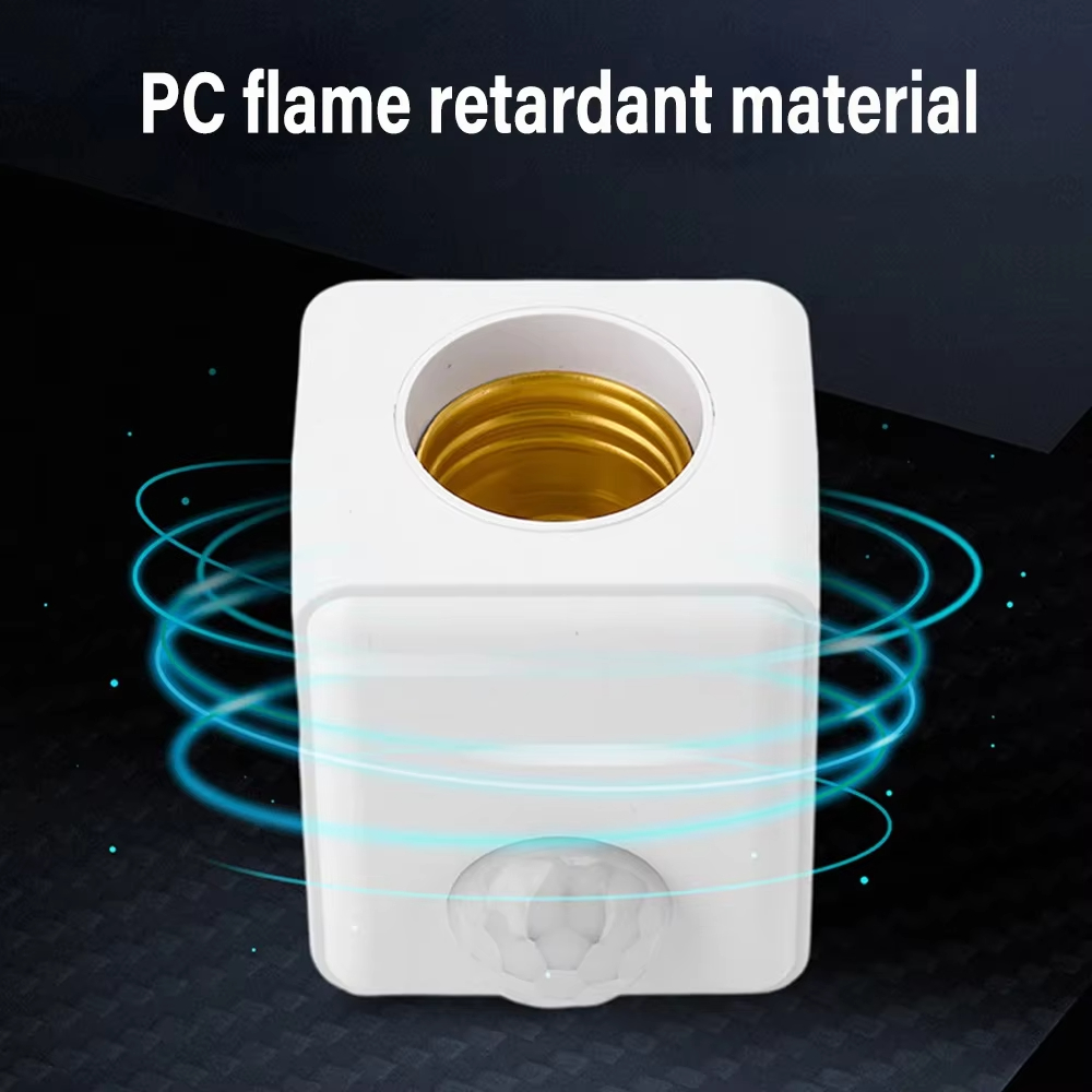 E27 Led Lamp Base with Motion Sensor PIR Human Induction AC110-240V Light Bulb Holder Socket Adapter Converter Adjustable
