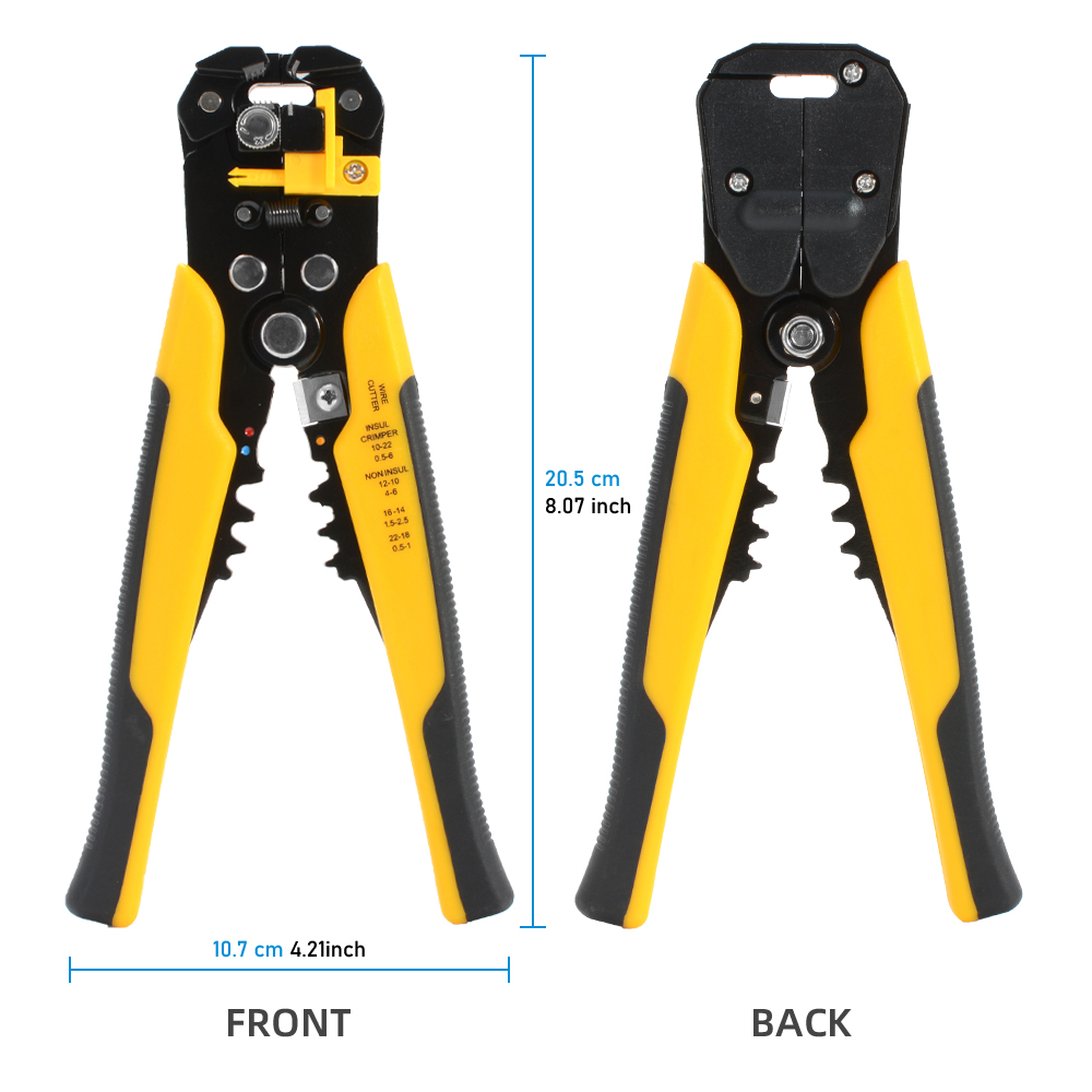 Crimper Kabelschaar Verstelbare automatische draadstripper Multifunctionele striptang Krimptang Terminal Handgereedschap