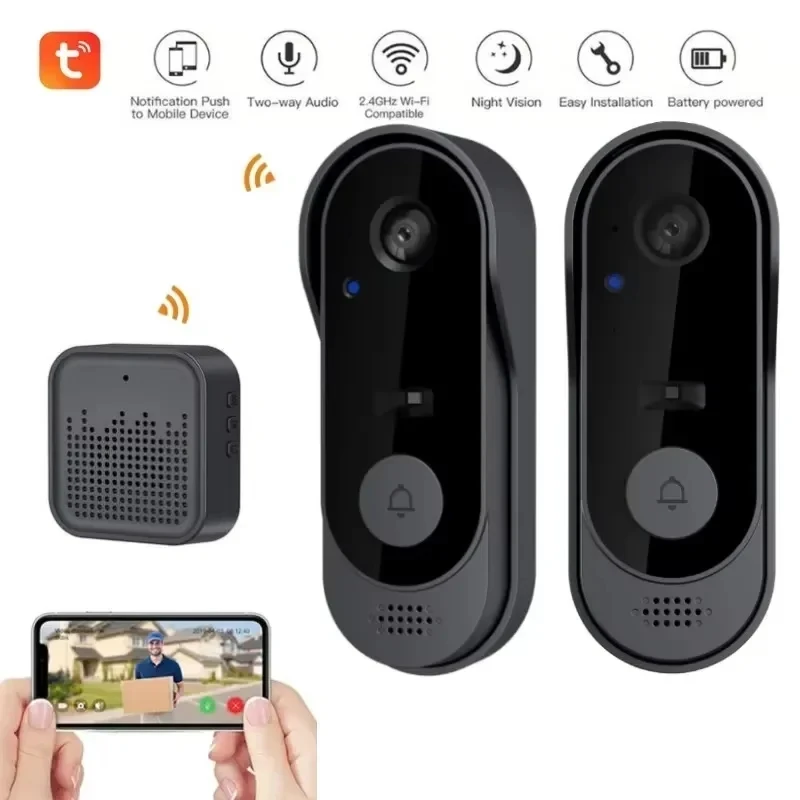 Tuya WIFI Kamera Türklingel HD Video Intercom Outdoor Drahtlose Wasserdichte Türklingel Sicherheit Schutz IR Nachtsicht Smart Home