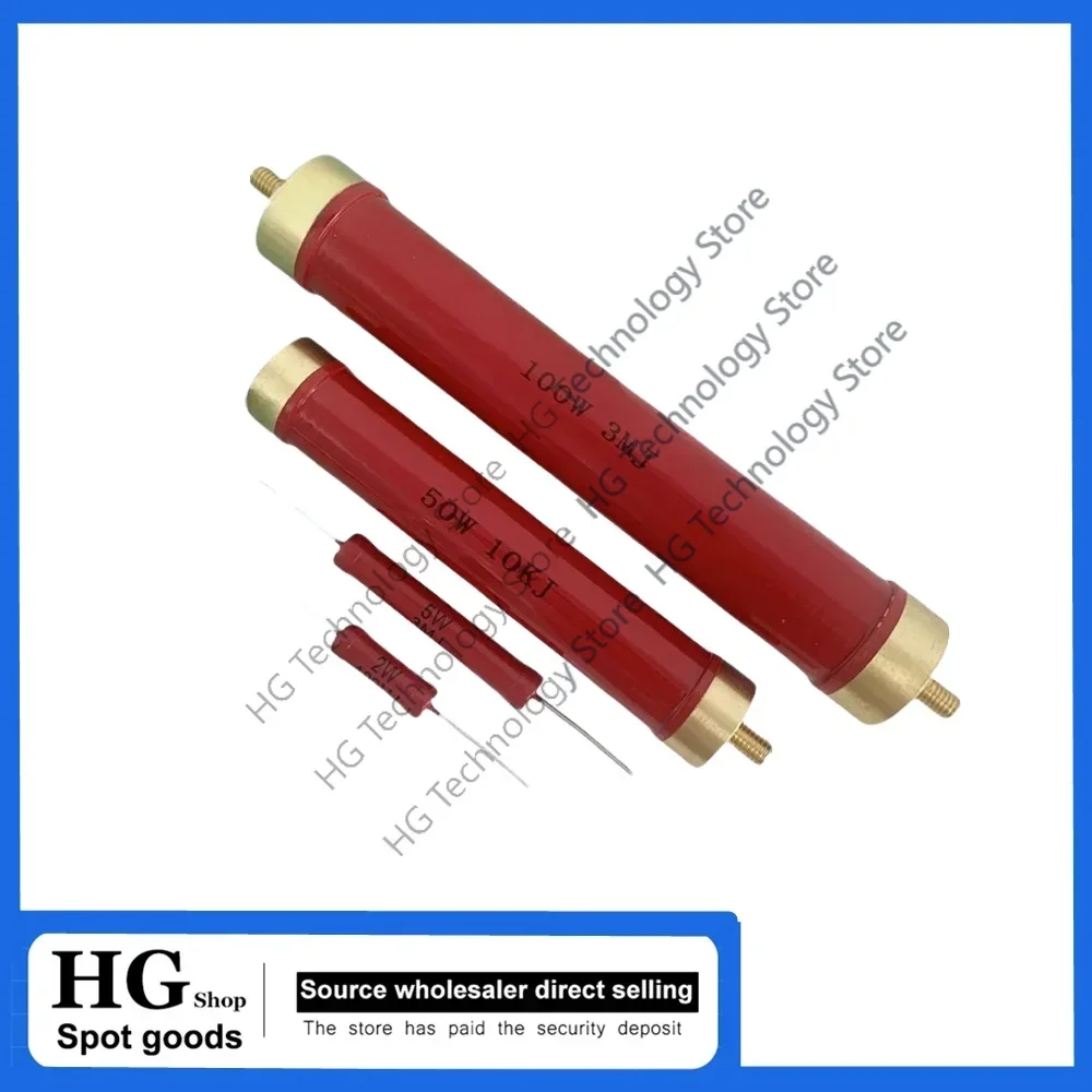 1 pz resistenza ad alta tensione HVR80AH5009 5W30K100K200K1M40M1K2M5M10M20M10G50RJ Ohm 470K5% 300M resistenza non induttiva a film spesso
