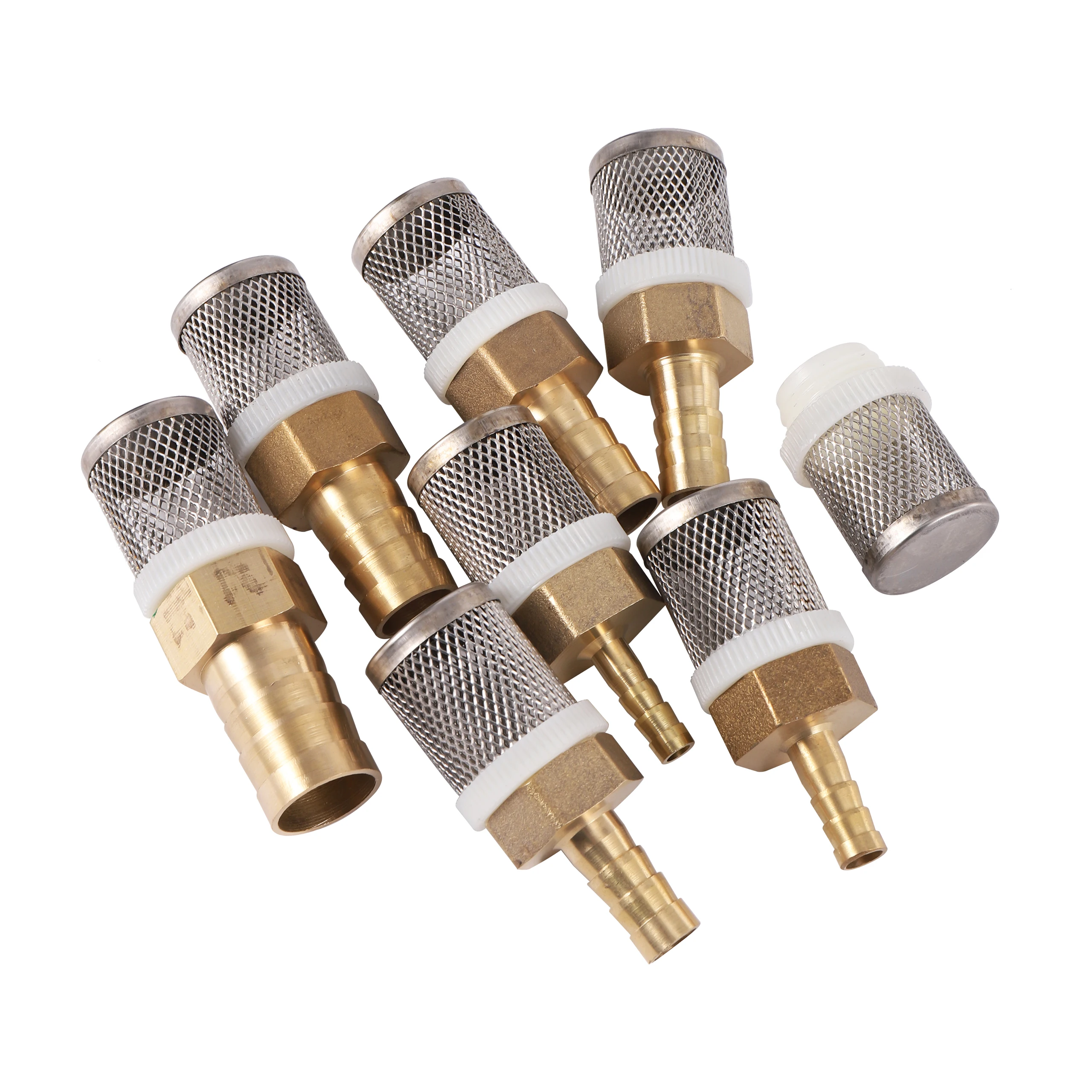 6-19Mm Thép Không Gỉ Dạng Lưới Lọc Tưới Vườn Bảo Vệ Máy Bơm Vòi Lọc Nước Vệ Sinh Lưới Đồng Lọc