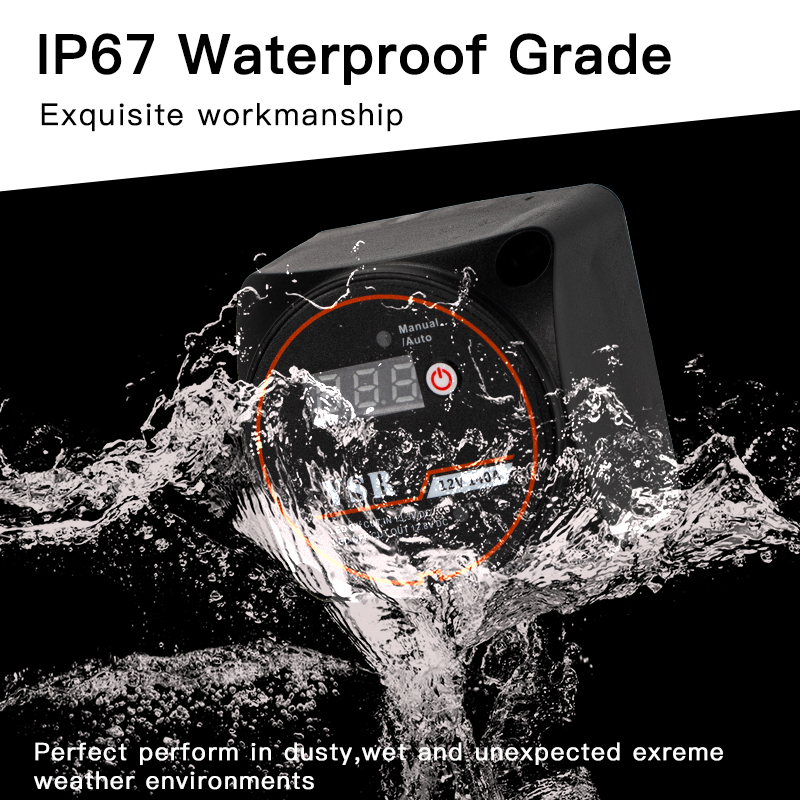 DaierTek スマートデュアルバッテリースマートアイソレータ 12V 140A デジタル電圧感応リレー VSR 分割充電キャンピングカー RV