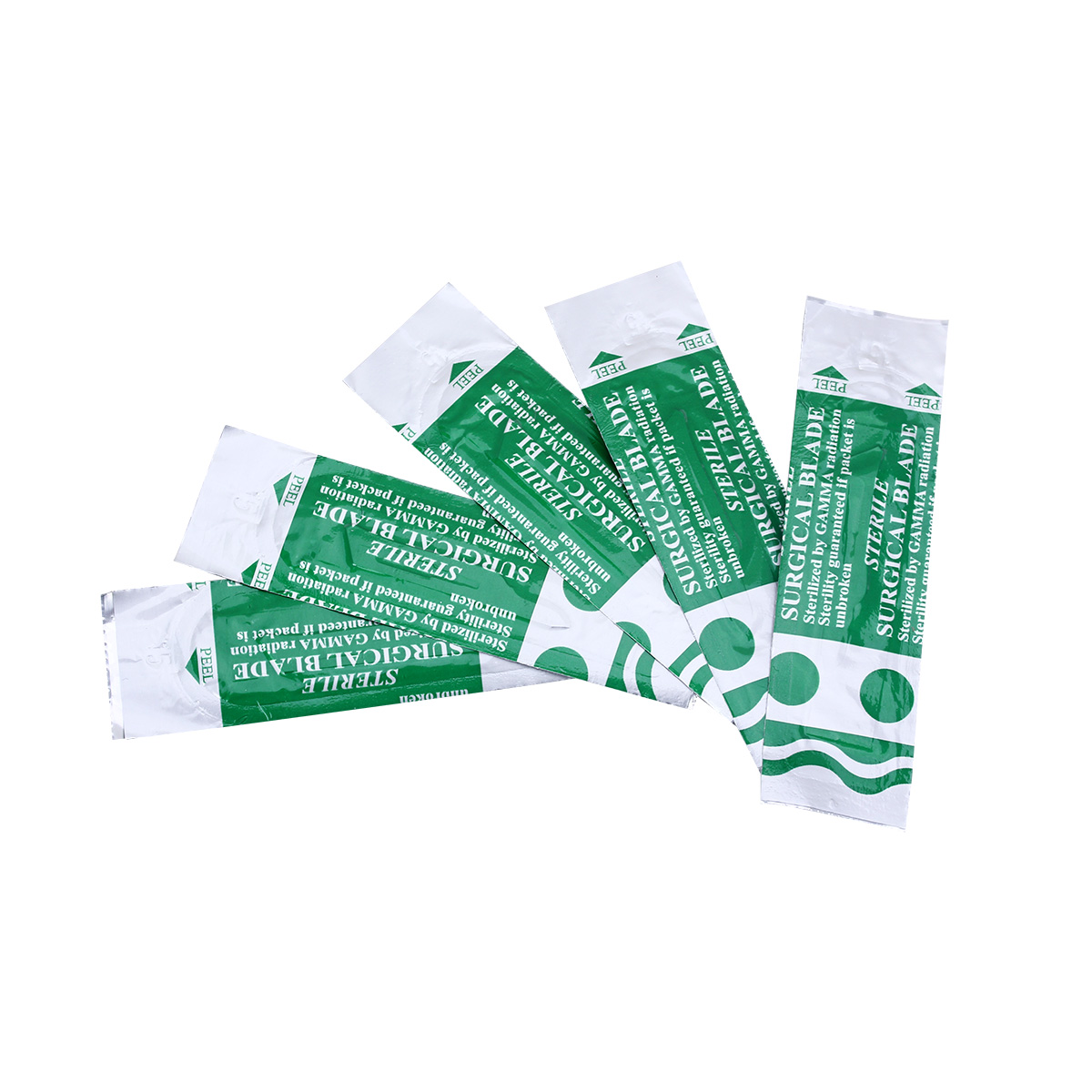 100 unids/caja bisturí quirúrgico cuchillas esterilizadas Material de acero al carbono tamaño 10 # /11 # /15 #   Opcional