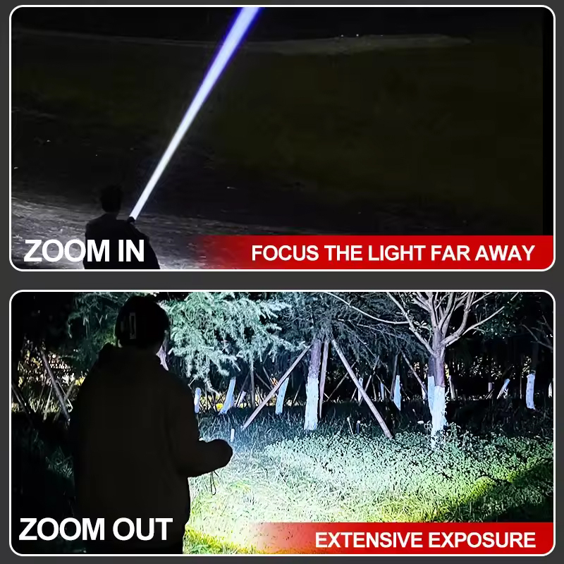 Lanternas super poderosas, artigos de defesa pessoal, lanterna de alta potência, ferramentas de autodefesa, lanternas led recarregáveis