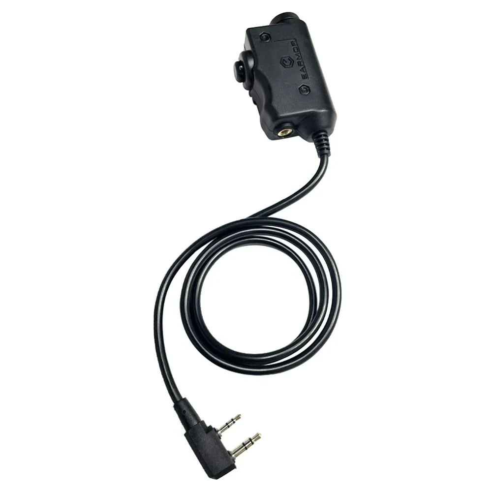 Adaptador Original EARMOR M51 PTT, auriculares tácticos Airsoft Kenwood (para baofeng), accesorio de auriculares tácticos con enchufe