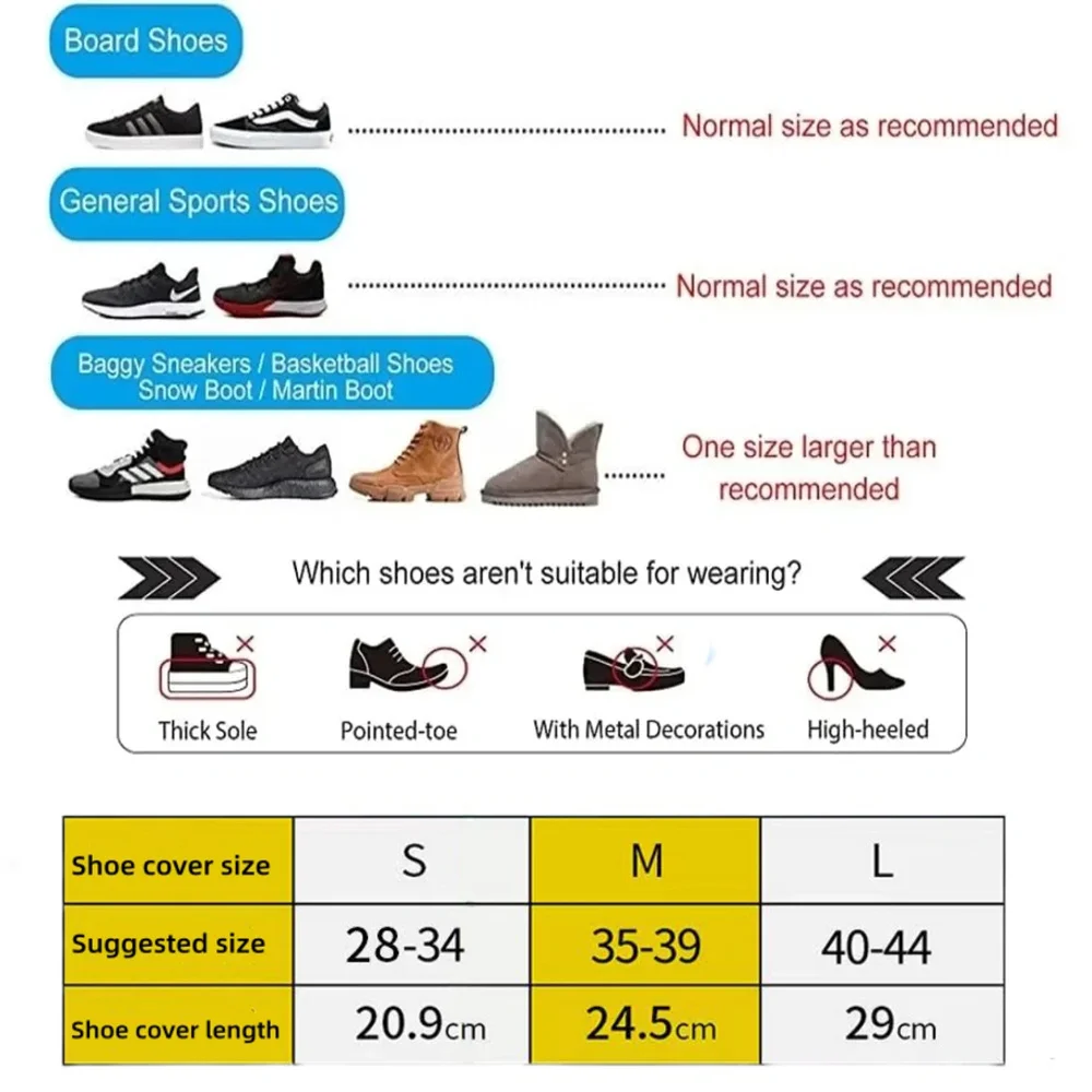 Capas para sapatos de chuva, à prova d'água, reutilizáveis, antiderrapantes, capas para calçados de chuva ao ar livre, adultos e crianças, para sapatos, botas, capa protetora