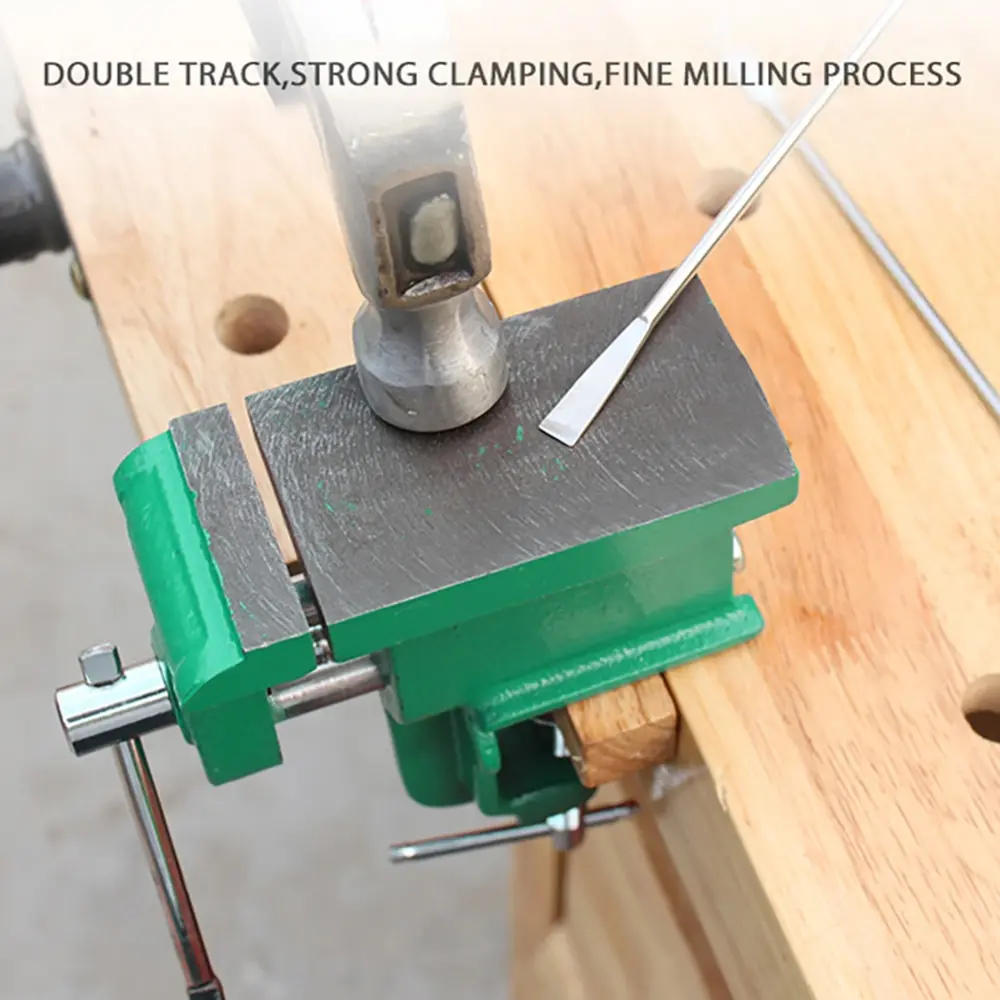 ตาราง Bench Vise Bench Vise Clamp Hobby Multifunctional Vise Clamp-On Bench Vise ขนาดใหญ่ Anvil Mini Hand อุปกรณ์
