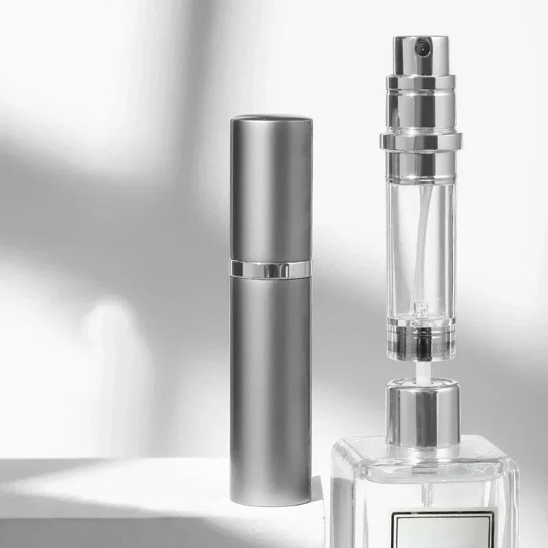 5ml Mini Portable Bottom-Filling Pump Perfume Refillable Spray Bottle Empty Cosmetic Containers Atomizer Bottle Travel Refill
