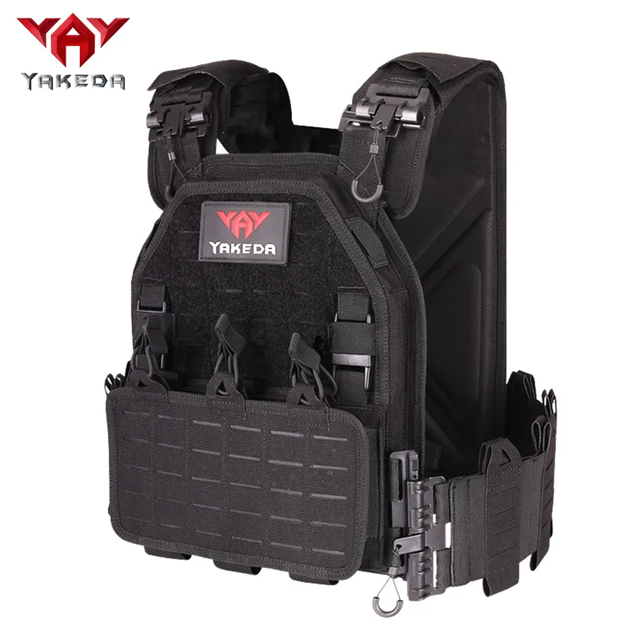 Chaleco de entrenamiento YAKEDA MOLLE chaleco de adiestramiento al aire libre 1000D chaleco impermeable y resistente al desgaste