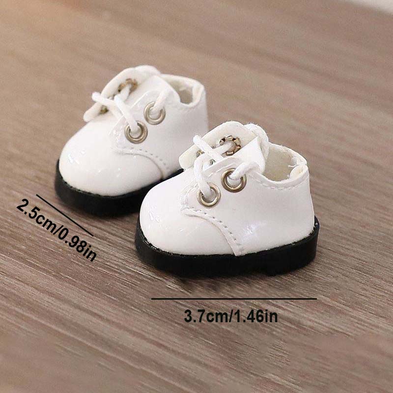 Chaussures en cuir LABUBU adaptées aux poupées en coton de 17cm, bottes, jouets, chaussures de sport décontractées, accessoires de poupées, jouets de bricolage