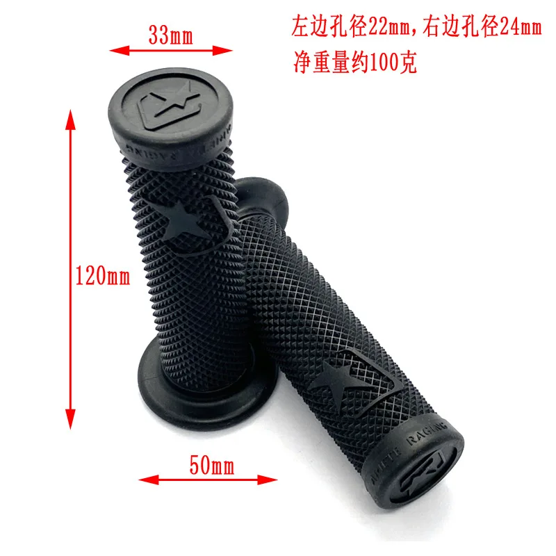 Un par de manillares de motocicleta de 7/8 ''y 22MM, empuñaduras universales para motocicleta, accesorios de modificación, instalación no destructiva